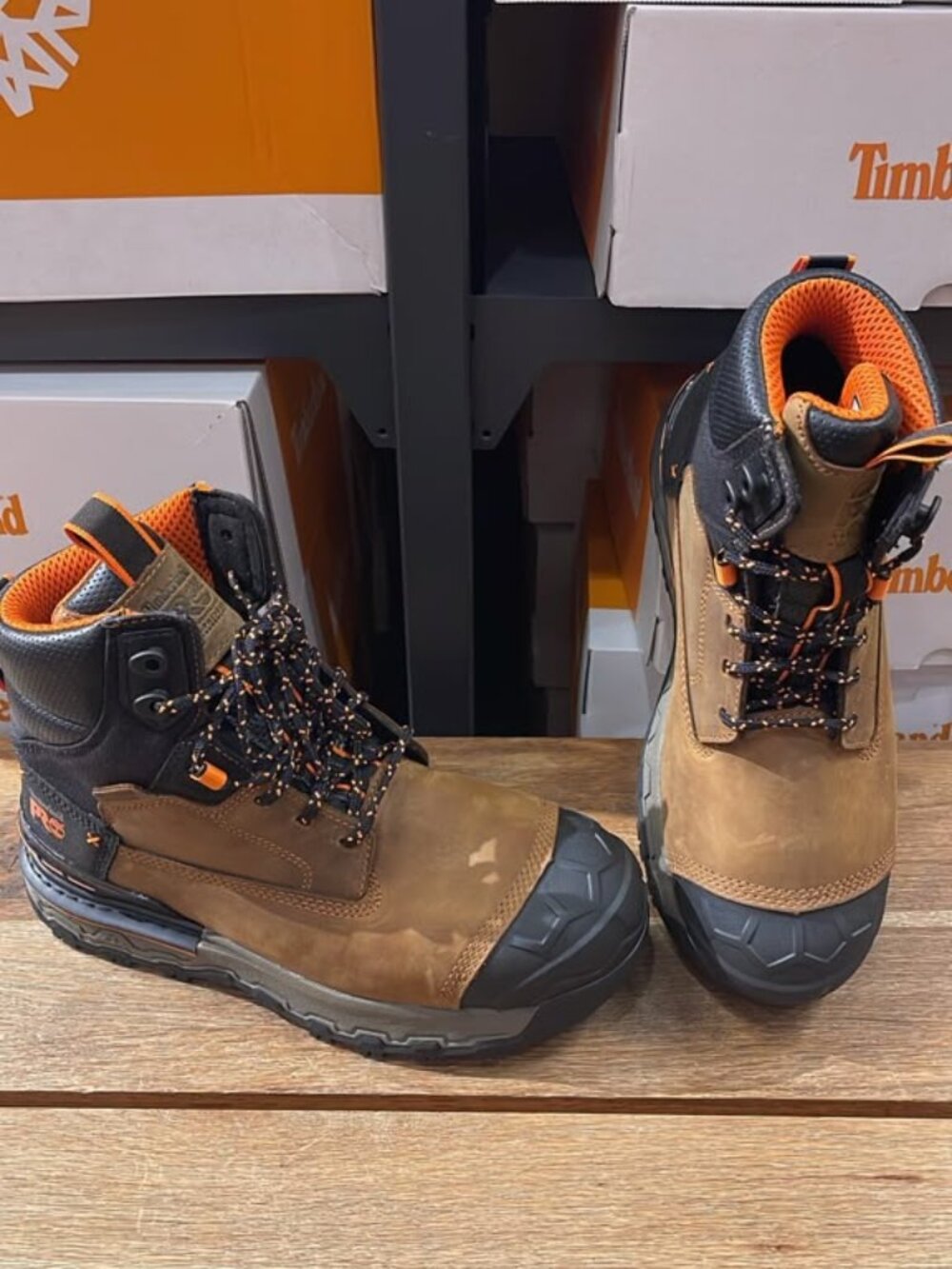 TIMBERLAND PRO MEN'S  6'' COMPOSITE SAFETY TOE LT BROWN  A648B-EM8 ALL SIZES